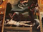 San Lorenzo en el martirio. Cuadro de la Sacristía de la Basílica. 